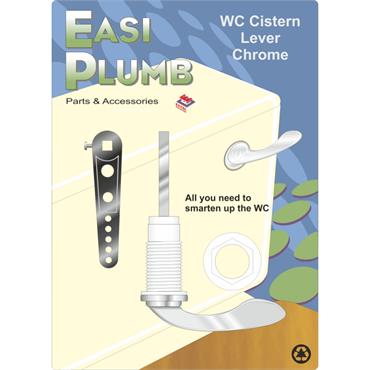 Easiplumb Chrome Plated Cistern Lever Set