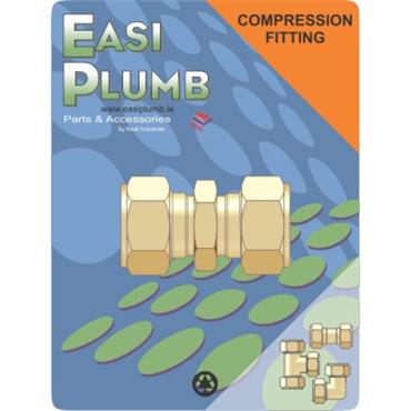 Easiplumb 1/2" Straight Brass Compression 