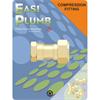 Easiplumb 1/2" F.I. Straight Brass Compression Coupling