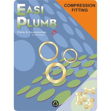 Easiplumb 3/4" x 1/2" Brass Compression Fitting Reducer