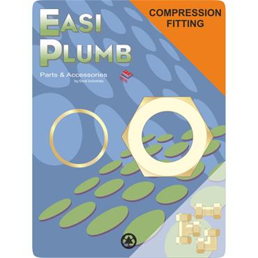 Easiplumb Single 3/4" Brass Compression Nut & Olive