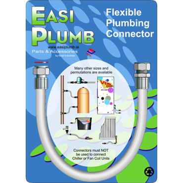 Easiplumb Type FC55 1/2" Str. Comp.x Str. Swivel Flexible Plm Connector - 400mm Long
