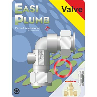 Easiplumb 1/2" Cu x Fi Service Valve Elbow Pattern
