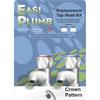 Easiplumb 1/2" Replacement Tap Head Kit Crown Pattern  