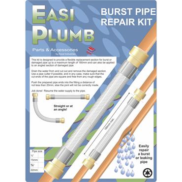 Easiplumb 1/2" Pushfit Flexible Burst Pipe Connector