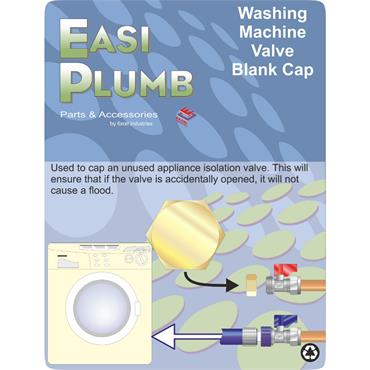 Easiplumb 3/4" Washing Machine Valve Blank Cap
