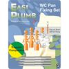 Easiplumb Stainless Steel WC Pan Fixing Set