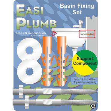 Easiplumb Stainless Steel Basin Fixing Set