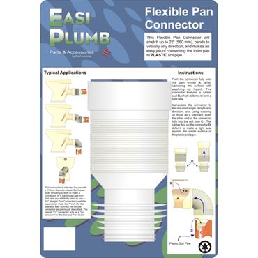 Easiplumb 4" Flexible Pan Connector