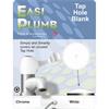 Easiplumb White Tap Hole Blank