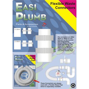 Easiplumb 40mm Connector for Flexy Waste