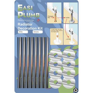 Easiplumb Radiator Decoration Kit - Chrome (4 Rads)