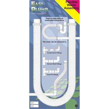 Easiplumb 100cm length MxM Flexible Waste Assembly for 32mm Fitting