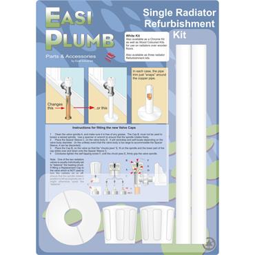Easiplumb Single Radiator Refurbishment Kit - White