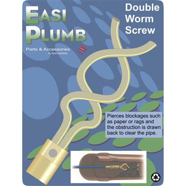 Easiplumb Sewer Rod Double Worm Screw