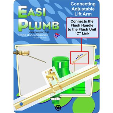 Easiplumb Brass Lift Arm For Siphon