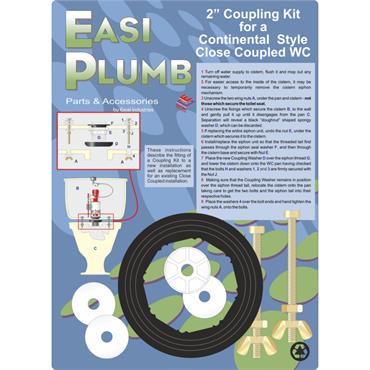 Easiplumb 2" (Continental) Close Coupling Kit