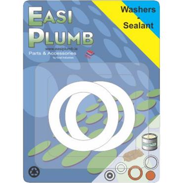 Easiplumb Pack of 2 No. 11/2" PVC Washers