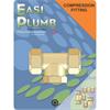 Easiplumb 1/2" Brass Compression Equal Tee c/w 1/2" F.I. Branch