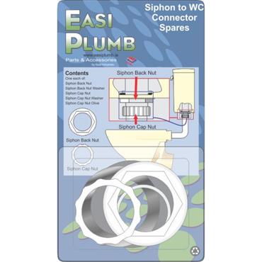 Easiplumb Pack 1 1/2" Siphon Nuts & Washers