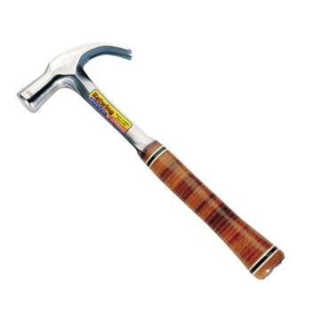 Estwing E24C Hammer Curved Claw Smooth Face 24oz - English Pattern - Leather Grip
