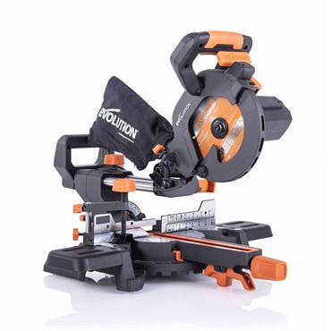 Evolution R185SMS+ 185mm Multi-Material Sliding Compound Mitre Saw 230V