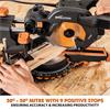 Evolution R185SMS+ 185mm Multi-Material Sliding Compound Mitre Saw 230V