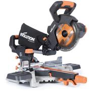 Evolution R185SMS-Li 18v 185mm Sliding Mitre Saw Inc Multi-Material Blade (Bare Unit)