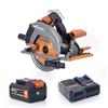 Evolution R185CCS-LI 185mm Li-Ion EXT 18v Brushless Circular Saw (1x4Ah 1xSingle Charger)