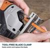 Evolution R90JGS-LI Jigsaw 18v Li-Ion EXT Inc Multi-Material Blades (1 x 4Ah)