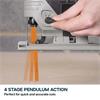 Evolution R90JGS-LI Jigsaw 18v Li-Ion EXT Inc Multi-Material Blades (1 x 4Ah)