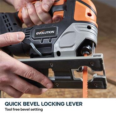 Evolution R90JGS-LI Jigsaw 18v Li-Ion EXT Inc Multi-Material Blades (Bare Unit)