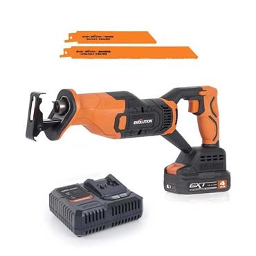 Evolution R150RCP-LI 18V Reciprocating Saw Li-Ion EXT With 2 Blades (1 x 4Ah)