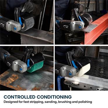 Evolution S120SCT-Li 18VCordless Surface Conditioning Tool with Brushless Motor & 2 Drums(Bare Unit)
