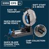 Evolution S355CPS-Li 36v Brushless 355mm Metal Cutting Chop Saw & EvoMax Blade (Bare Unit)