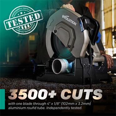 Evolution A355TCT-100CSMAX Evomax 355mm 100 Tooth Cermet Carbide  Heavy Duty Aluminium Blade