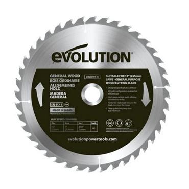 Evolution GW255TCT-40 255mm General Wood Blade 40T
