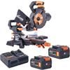 Evolution R185SMS-Li 18V 185mm Sliding Mitre Saw Kit (2x5Ah)