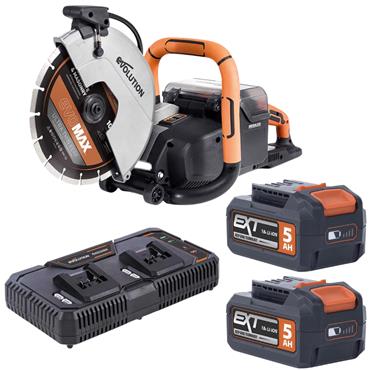 Evolution R260DCT-Li 18v 260mm Disc Cutter With Auto Water-Fed Kit (2x5Ah)