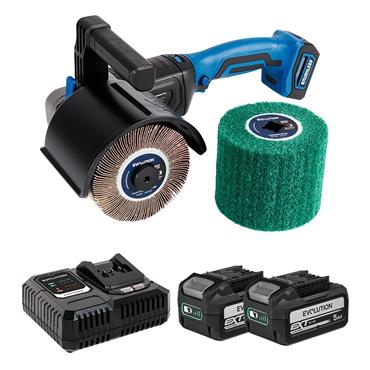 Evolution S120SCT-Li 18V Cordless Surface Conditioning Tool with Brushless Motor(2x5Ah)