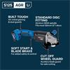 Evolution S125AGR-Li 125mm (5") Cordless Angle Grinder 18V(2x5Ah)