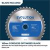 Evolution S165CCS-Li 165mm Cordless Metal Cutting Circular Saw with Thin Kerf Blade(2x5Ah)
