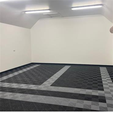 Modular Floor Tile Black  PP 400x400mm