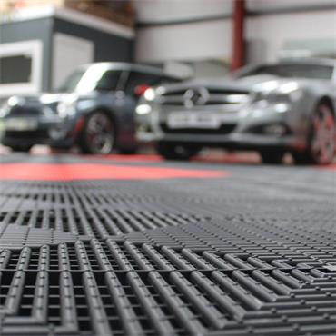 Modular Floor Tile Dark Grey PP 400x400mm