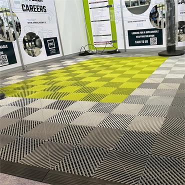 Modular Floor Tile Lime Green PP 400x400mm