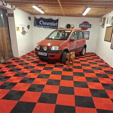 Modular Floor Tile Orange PP 400x400mm