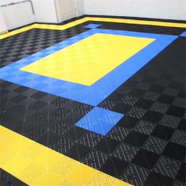 Modular Floor Tile Sky Blue PP 400x400mm