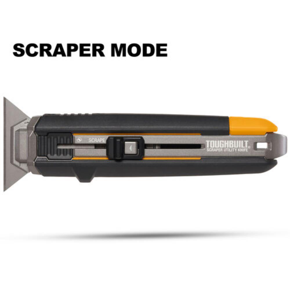 Toughbuilt Scraper Utility Knife (Incl. 5 Utility Knife Blades