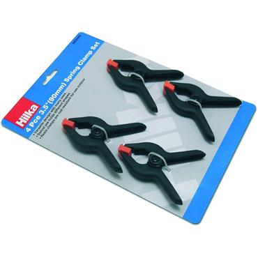 Hilka 4 pce 3.25" 85mm Spring Clamp Set 64024490