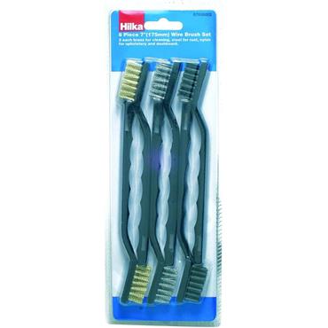 Hilka 6 pce 7" Cleaning Brush Set 67606002